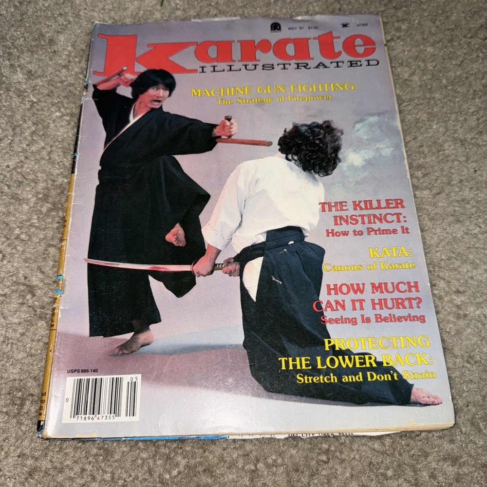 Karate Illustrated Magazine May 1981 Killer Instinct No Label Fighting‎ Bjj Rare